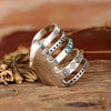 ❤️Silver Southwestern Style Turquoise Ring