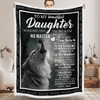 To My Daughter - From Dad - Wolf A302 - Premium Blanket