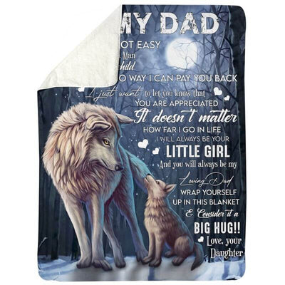 To My Dad - From Daughter  - A371 - Premium Blanket