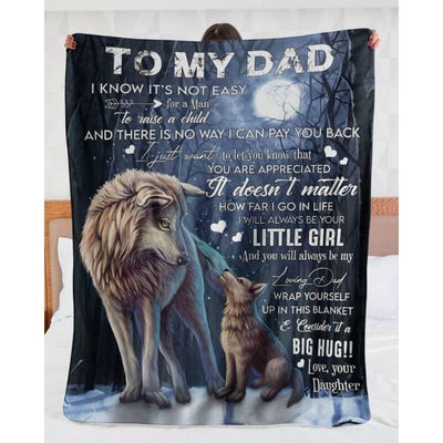 To My Dad - From Daughter  - A371 - Premium Blanket