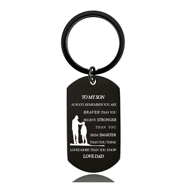 Always Remember You Are Braver Than You Believe - Inspirational Keychain - A900