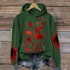 Women's I'M Ok It'S Not My Blood Printed Long Sleeve Hoodie