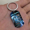 Let It Go - Wolf Multi Colors Personalized Keychain A882