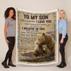 To My Son - From Dad - A932 - Premium Blanket