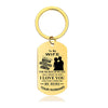 To My Wife - I Love You And I Will Forever Be Here - Inspirational Keychain - A913