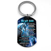 Let It Go - Wolf Multi Colors Personalized Keychain A882